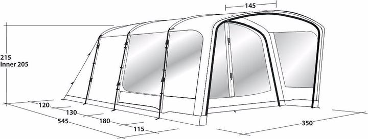 Image du produit Outwell Rockland 5P (Tente tunnel, 34.60 kg, 5 personnes)