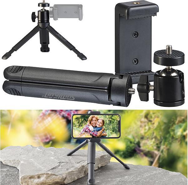 Produktbild Somikon 2er-Set Smartphone Stativ mit drehbare Smartphone Halterung (Metall)
