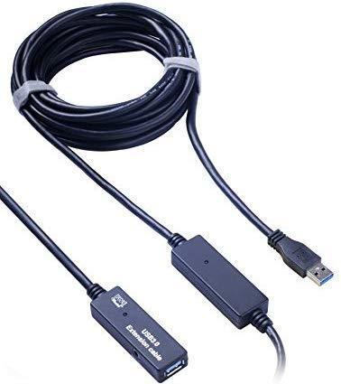 Produktbild PremiumCord USB-A - USB-A USB cable 10 m black (ku3rep10) (10 m, USB 3.0)