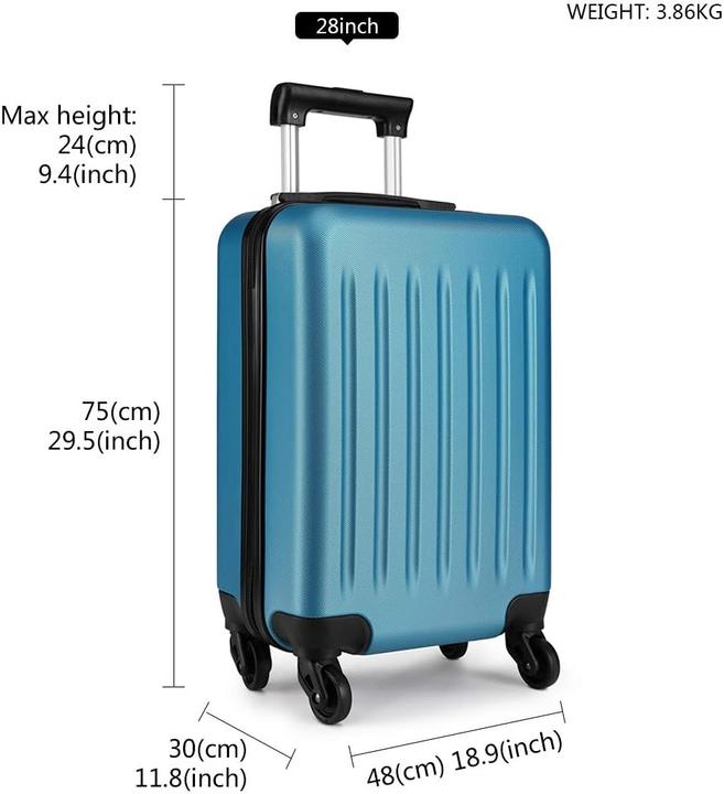 Actual product image Kono Hartschalenkoffer mit 4 Rollen (85 l, M (50 - 90l))