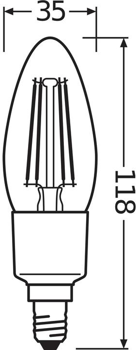 Produktbild Ledvance Smart Candle 40 (E14, 4 W, 470 lm, 1 x, E)