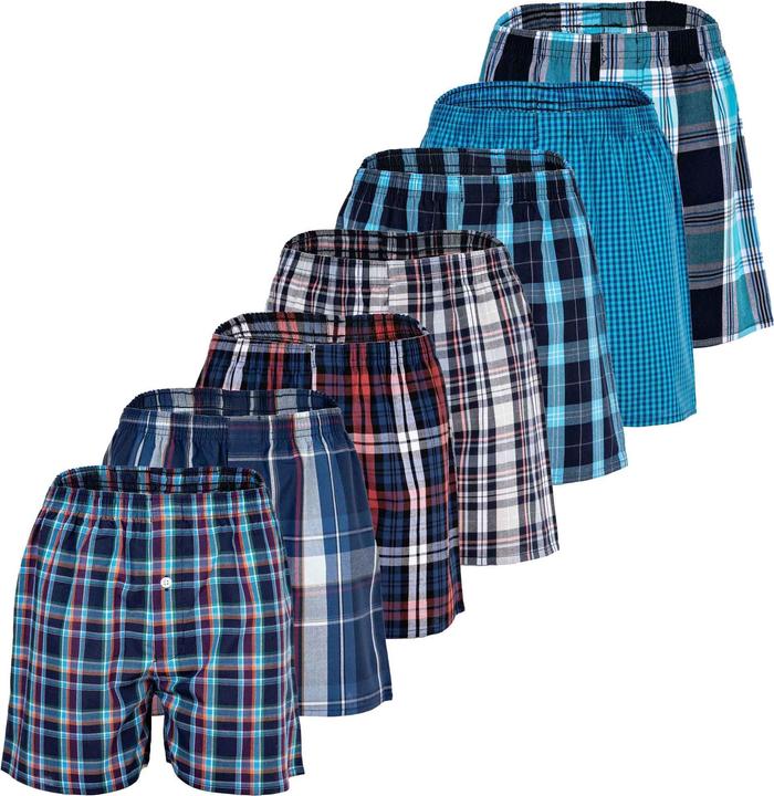 Actual product image Your Basics Woven Boxer Shorts Casual Loose Fit (188, pack of 7)
