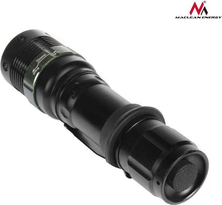 Actual product image Maclean Latarka rowerowa Cree 200 lumen LED Energy + ładowarka zestaw MCE175 (10 cm, 200 lm)