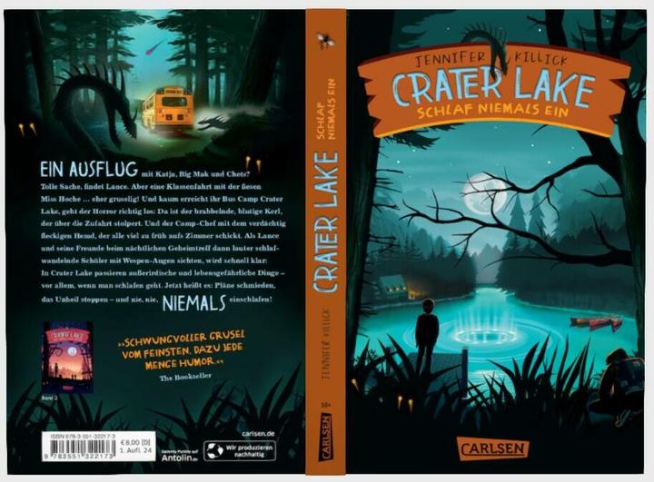Image du produit Crater Lake: Schlaf NIEMALS ein (Crater Lake 1) (Allemand, Jennifer Killick, 2024)