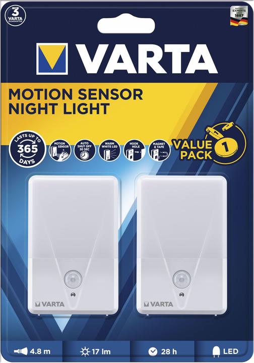 Immagine prodotto Varta Motion Sensor Night Light Twin Pack senza batteria 16624101402
