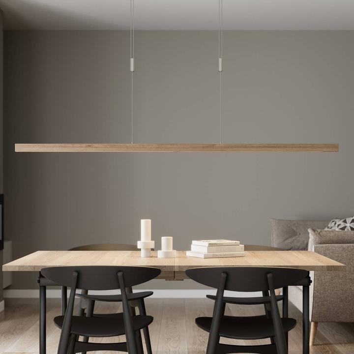 Produktbild Lucande Nora Pendelleuchte Oak/Nickel (3800 lm)