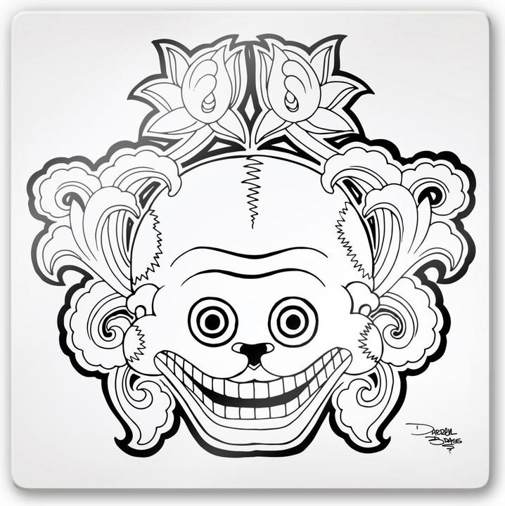 Produktbild Miami Ink Mexikanische Totenmaske 2 (50 x 50 cm)