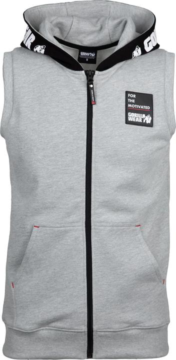 Immagine prodotto Gorilla Wear Canotta con cappuccio Milwaukee Zip - Grigio (S)