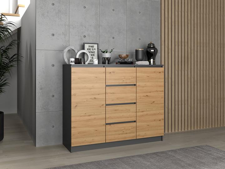 Image du produit Topeshop Commode 2D4S (120 x 40 x 97 cm)
