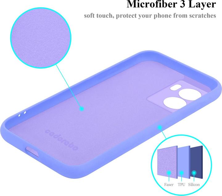 Image du produit Cadorabo TPU Liquid Silicone Case Housse pour Oppo A57 5G / A77 5G / Realme V23 (Realme V23 5G, Oppo A57 5G, Oppo A77 5G)