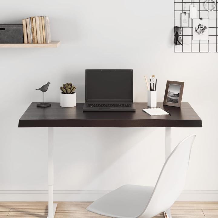 Actual product image VidaXL Tischplatte 100x60x4 cm Massivholz Eiche Behandelt (100 x 60 x 4 cm)