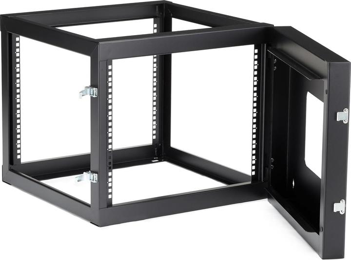 Produktbild StarTech 8 HE offenes 19 Zoll Server Rack mit Scharnier - 55cm tief (8 HE, 19 Zoll Rack)