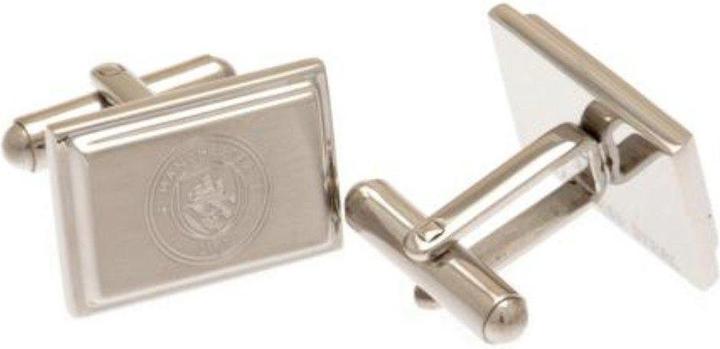 Actual product image Manchester City FC Engraved Oblong Crest Boxed Cufflinks (100% stainless steel)