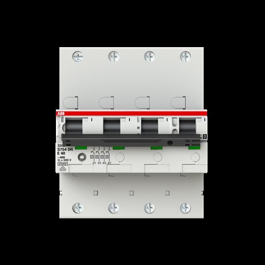 ABB S754DR-E40 sel. Haupt-LS (SHU) E-Char.,25kA,40A,4P S754DR-E40