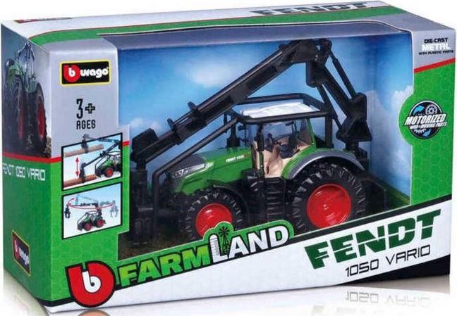 Actual product image Bburago 18-31670 FENDT 1050 Vario τρακτέρ Official κλίμακα 1:32 μεταλλικό πρασινο με κίνηση,φορτωτή