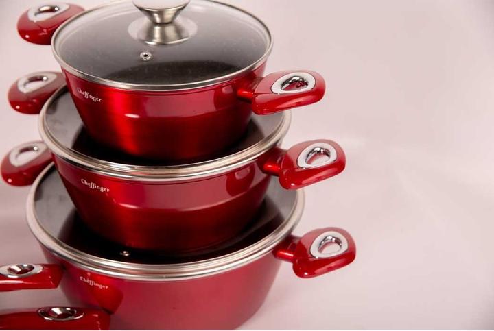 Immagine prodotto JTI Set da cucina da 10 pezzi - rosso (28 cm)