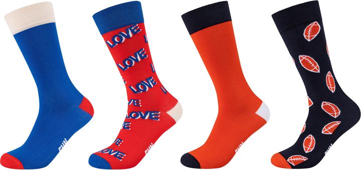 Actual product image Fun Socks CREW Socks 4 Pack (pack of 4, 41, 46)