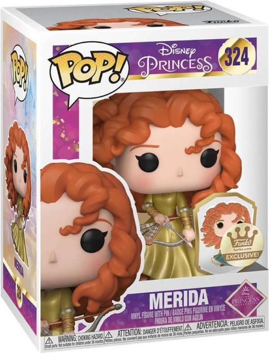 Immagine prodotto Funko POP! Disney Princess Rebelle - Merida con balestra (oro) con spilla