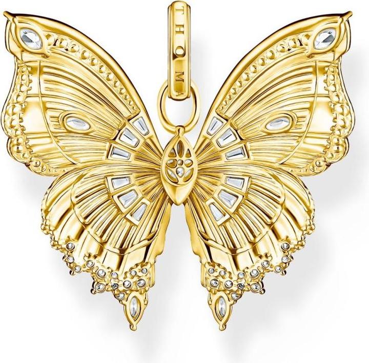 Actual product image Thomas Sabo PE984-414-14 Anhänger butterfly mit Steinen vergoldet Damen (Sterling silver 925)