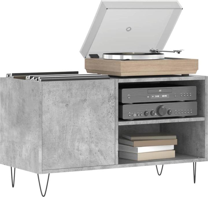 Actual product image VidaXL Plattenschrank Betongrau 85x38x48 cm Holzwerkstoff