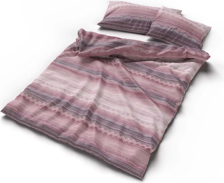 Immagine prodotto Lotus Bettwaren Création Biancheria da letto in raso Ajala (Copripiumino, 160 x 210 cm)