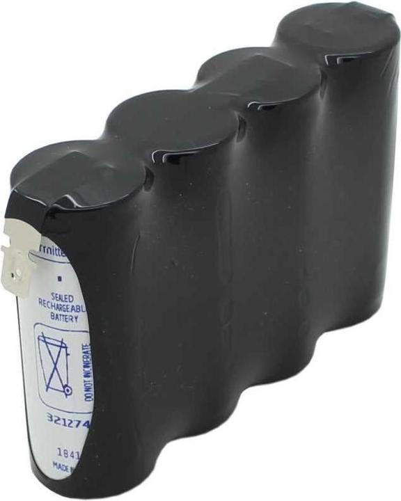 Actual product image AccuCell Emergency lighting battery F1x4 Saft VHT-7/5 CS CFG with Faston connection suitable for 4.8 V (1 pcs., 4200 mAh, Battery + charger)
