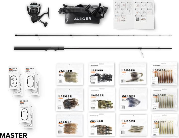 Image du produit Jaeger Perch Go Kit - Perche Starter Combo Performer Edition (Canne à lancer, 204 cm)