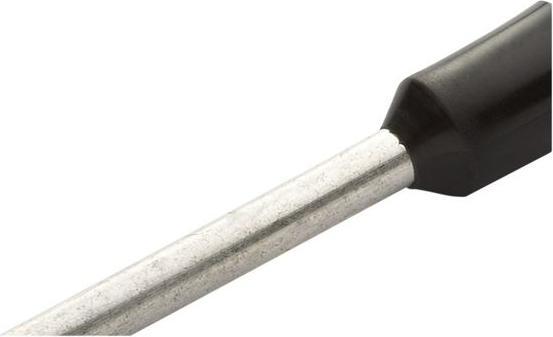 RND Electronics Wire end ferrule 6mm² Black 20mm pack of 100 pieces