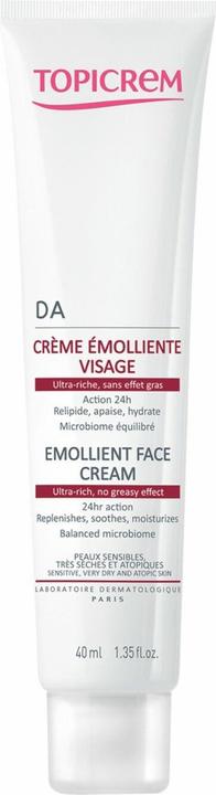Topicrem DA Emollient Face Cream 40ml (40 ml, 24h Creme)