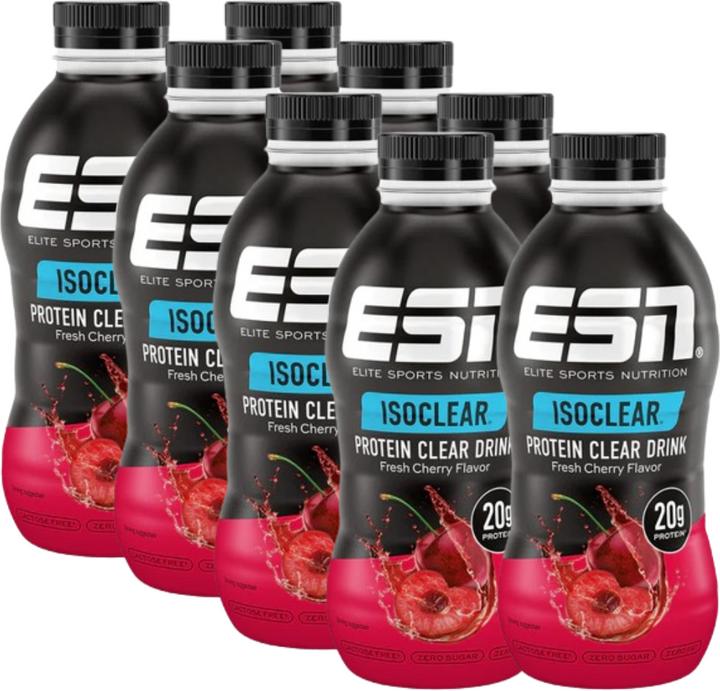 ESN Isoclear Protein Clear Drink (8 x 500ml) (Cherry, 8 x)