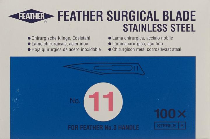 Immagine prodotto Feather Lame per bisturi sterili numero 11, 100 pezzi