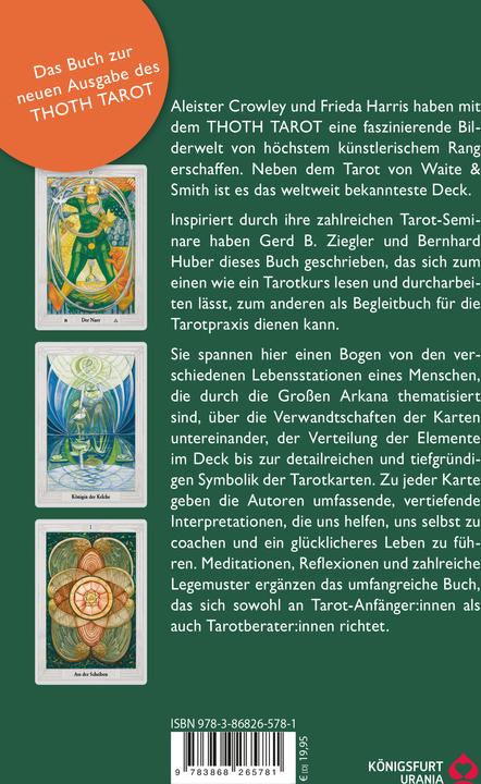 Actual product image TAROT – Spiegel deiner neuen Zeit: Kurs zum Aleister Crowley Thoth Tarot (German, Bernhard Huber, Gerd Bodhi Ziegler, 2023)