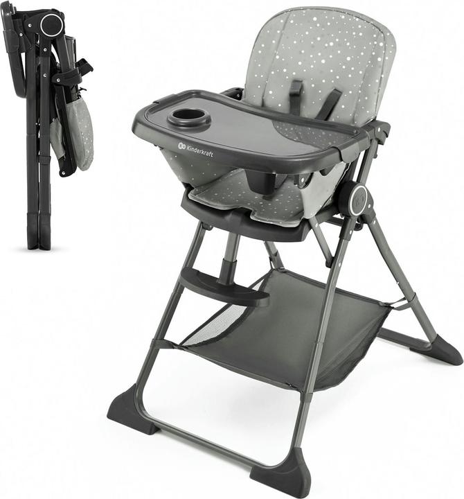 KinderKraft Foldee high chair grey (High chair booster seat)
