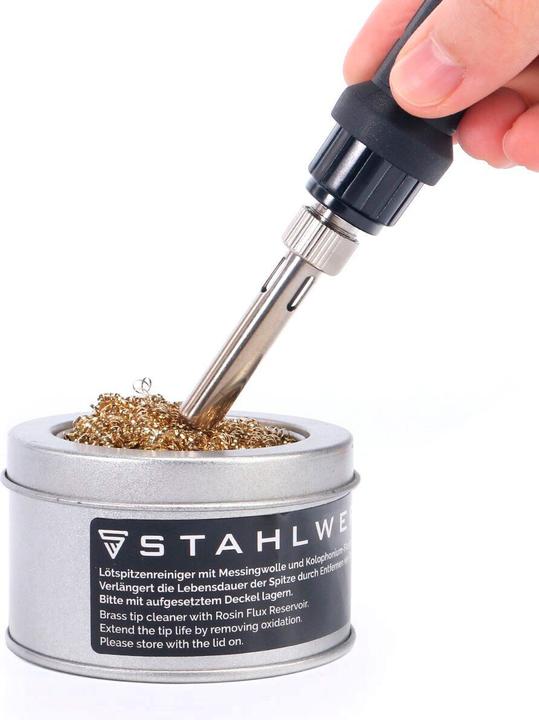 Produktbild Stahlwerk Lötzubehör Set mit Lötkolbenspitzen-Reiniger, Lötpaste & Lötpaste (Lötkolben)