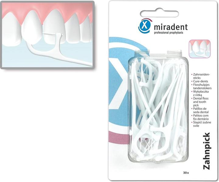 Image du produit Miradent Porte cure-dents et fil dentaire de (30 pcs.)
