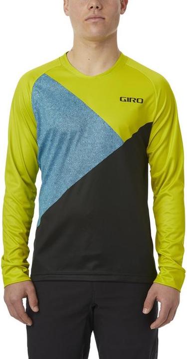 Actual product image Giro Roust Men's Ls Jersey Long Sleeve Citron Green Shadow