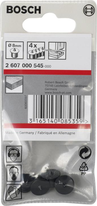 Image du produit Bosch Professional Zubehör Jeu de 4 pions de centrage pour chevilles, 8 mm (4 pcs)