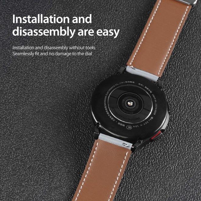 Immagine prodotto Dux Ducis Cinturino in vera pelle della serie YA (22 mm, Vera pelle, Galaxy Watch3 (45mm), Ingranaggio S3 Classic, Gear S3 Frontier)
