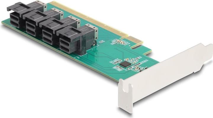 Actual product image Delock 90777 - PCI Express x16 card to 4 x internal SFF-8643 NVMe - Bifurcation - Low Pro