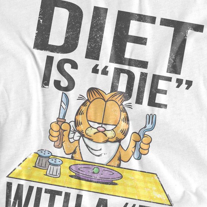 Image du produit Garfield - T-shirt DIET IS DIE WITH A T - Adulte (L)