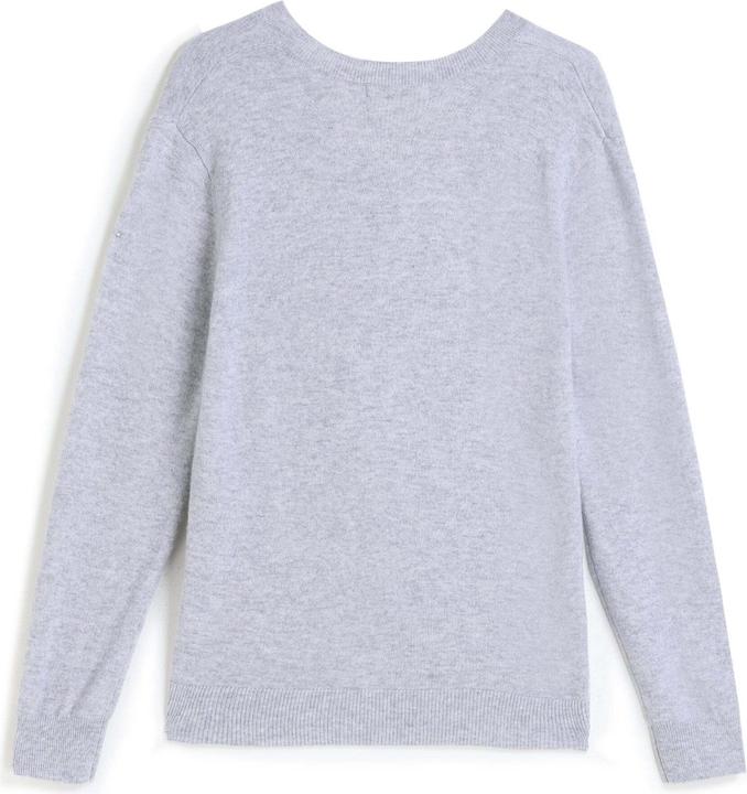 Immagine prodotto Bellemere Pullover Solid V-Neck Merino Sweater (XL)