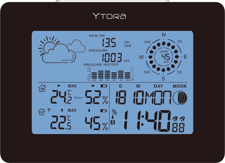 Produktbild Ytora Profi Funk-Wetterstation TPW799