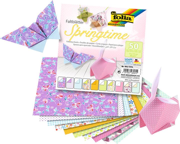 Actual product image Folia Leaflets Springtime (80 g/m², 50 x)