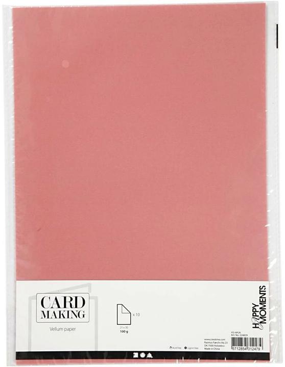 Immagine prodotto Creativ Company Carta pergamena A4 rosa (100 g/m², 10 x, A4)