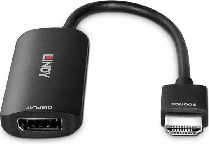 Produktbild Lindy HDMI 4K60 auf DisplayPort 1.2 Konverter Zum Anschluss einer HDMI-Quelle an ein DisplayPort Display (HDMI, 15.70 cm)