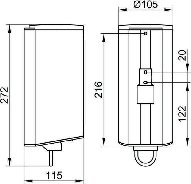 Actual product image Keuco Plan lotion dispenser