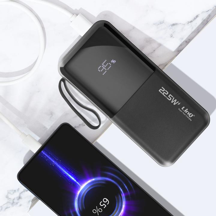 Actual product image LinQ 10,000mAh power bank + Lightning / USB-C cable (10000 mAh)
