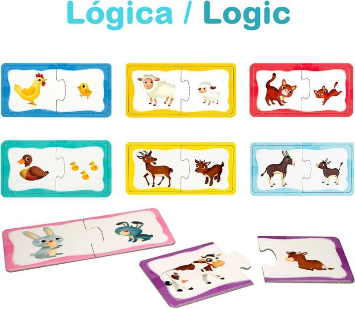 Produktbild Lisciani Puzzle Carotina Baby 16 x 1 x 16,5 cm Bauernhof 4 in 1 (12 Teile)