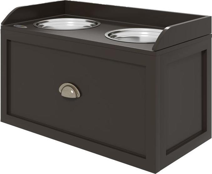 Immagine prodotto Swisshandel24 Ciotola per cani, ciotola per cibo da 2 x 2 litri, ciotola per cibo rialzata con cassetto, ciotola (2 l)