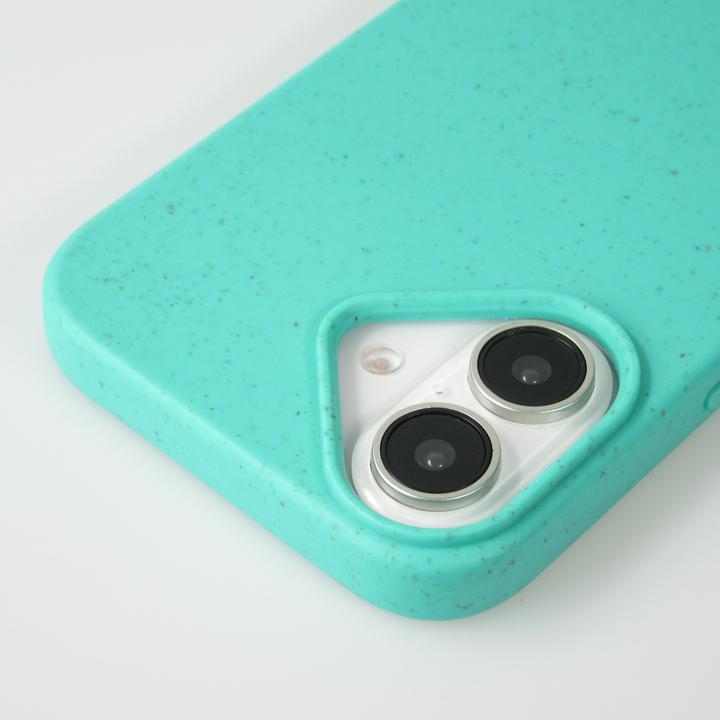 Produktbild PhoneLook Hülle Bio Eco-Friendly Vegan mit Handykette Necklace Türkis (Apple iPhone 16)